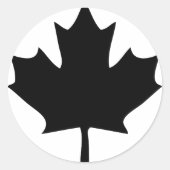 Canada-Blattsymbol Runder Aufkleber (Vorderseite)
