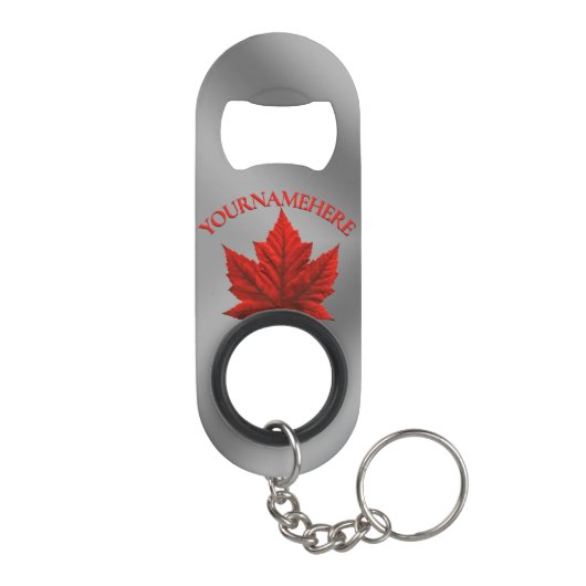 Canada Bottle Opener Canada Maple Leaf Souvenir Mini Flaschenöffner (Rückseite)