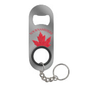 Canada Bottle Opener Canada Maple Leaf Souvenirs Mini Flaschenöffner (Rückseite)