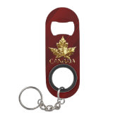 Canada Bottle Opener Custom Gold Canada Souvenirs Mini Flaschenöffner (Vorderseite)