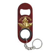 Canada Bottle Opener Custom Gold Canada Souvenirs Mini Flaschenöffner (Rückseite)