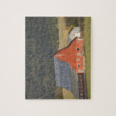 CANADA, British Columbia, Enderby. Rotbarn / Puzzle (Vertikal)