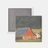 CANADA, British Columbia, Enderby. Roter Stall / Magnet (Vorderseite/Rückseite)