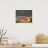 CANADA, British Columbia, Enderby. Roter Stall / Poster (Küche)