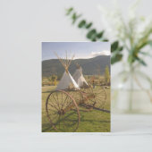 CANADA, British Columbia, Enderby. Tepees Postkarte (Stehend Vorderseite)