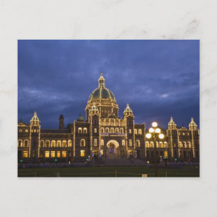 CANADA, British Columbia, Victoria. Abend, Postkarte