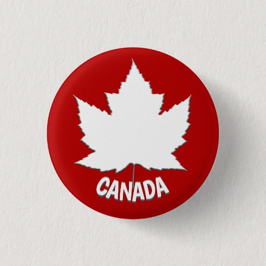 Canada Buttons Personalisiertes Canada Maple Leaf  (Vorderseite)