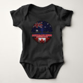 Canada Canadian Australia Australian Tree Roots Baby Strampler (Vorderseite)
