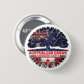 Canada Canadian Australia Australian Tree Roots Button (Vorne & Hinten)
