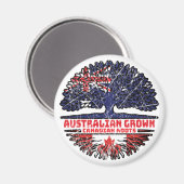 Canada Canadian Australia Australian Tree Roots Magnet (Vorderseite/Rückseite)