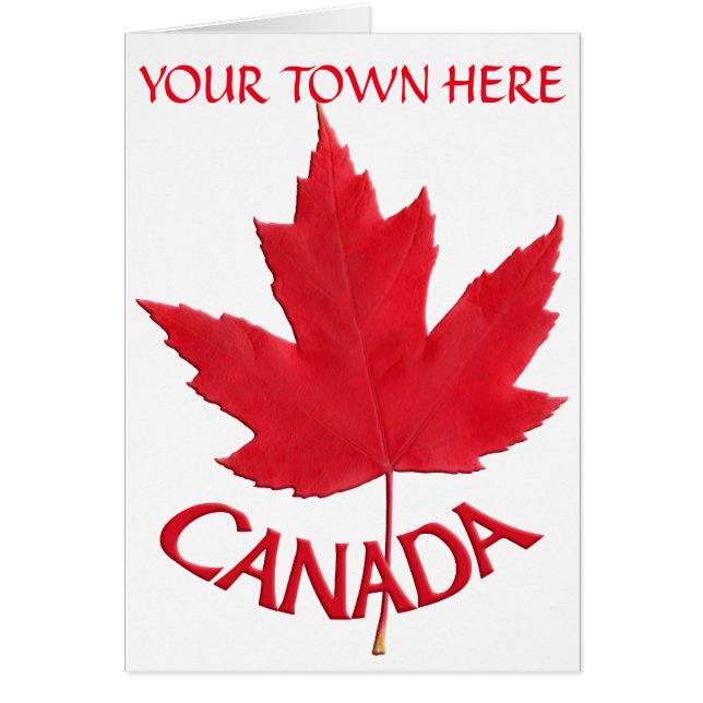 Canada Cards Canada Flag Grußkarten Custom (Vorne)