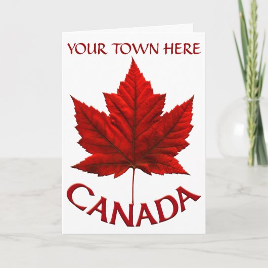 Canada Cards Canada Flag Grußkarten Custom Karte (Vorderseite)