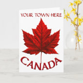 Canada Cards Canada Flag Grußkarten Custom Karte (Gelbe Blume)
