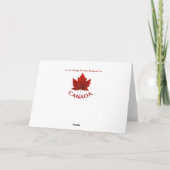 Canada Cards Canada Flag Grußkarten Custom Karte (Rückseite)
