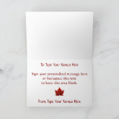 Canada Cards Canada Flag Grußkarten Custom Karte (Innenseite)