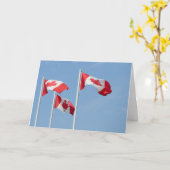 Canada Cards Canada Flag Grußkarten Custom Karte (Gelbe Blume)