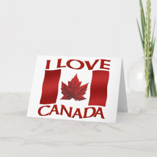 Canada Cards Canada Flag Grußkarten Custom Karte