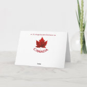 Canada Cards Canada Flag Grußkarten Custom Karte (Rückseite)