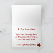 Canada Cards Canada Flag Grußkarten Custom Karte (Innenseite)
