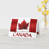 Canada Cards Canada Flag Grußkarten Custom Karte (Gelbe Blume)
