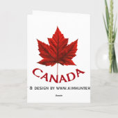 Canada Cards Canada Flag Grußkarten Custom Karte (Rückseite)