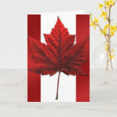 Canada Cards Canada Flag Grußkarten Custom Karte (Gelbe Blume)