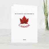 Canada Cards Canada Flag Grußkarten Custom Karte (Rückseite)