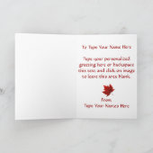 Canada Cards Canada Flag Grußkarten Custom Karte (Innenseite)