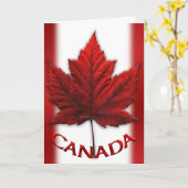 Canada Cards Canada Flag Grußkarten Custom Karte (Gelbe Blume)