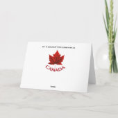 Canada Cards Canada Flag Grußkarten Custom Karte (Rückseite)