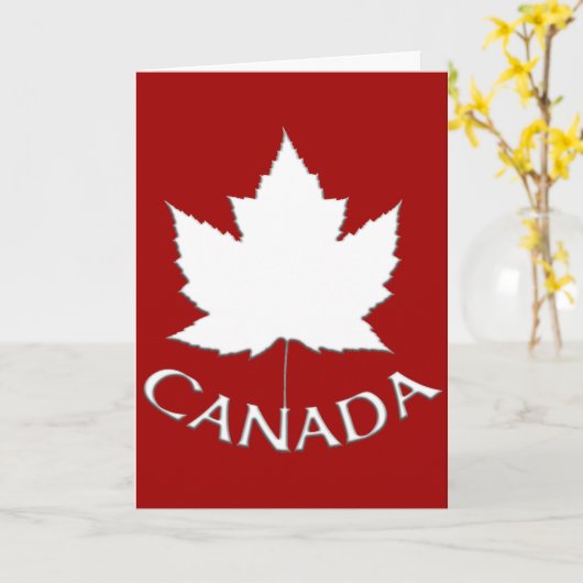 Canada Cards Canada Flag Grußkarten Custom Karte (Gelbe Blume)