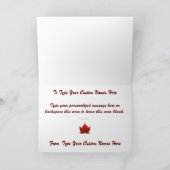 Canada Cards Canada Flag Grußkarten Custom Karte (Innenseite)