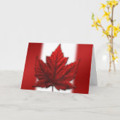 Canada Cards Canada Flag Grußkarten Custom Karte (Gelbe Blume)