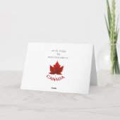 Canada Cards Canada Flag Grußkarten Custom Karte (Rückseite)