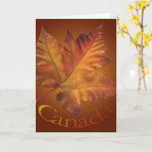 Canada Cards Canada Maple Leaf Grußkarten Karte (Gelbe Blume)
