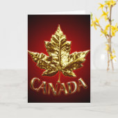 Canada Cards Canada Maple Leaf Grußkarten Karte (Gelbe Blume)