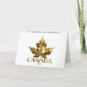 Canada Cards Canada Maple Leaf Grußkarten Karte (Rückseite)