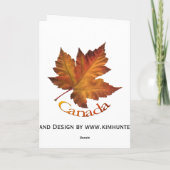 Canada Cards Canada Maple Leaf Grußkarten Karte (Rückseite)