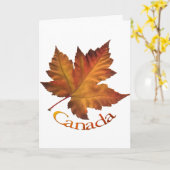 Canada Cards Canada Maple Leaf Grußkarten Karte (Gelbe Blume)