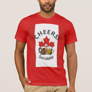 CANADA Cartoon 3 heiß 'gesellig'! T-Shirt