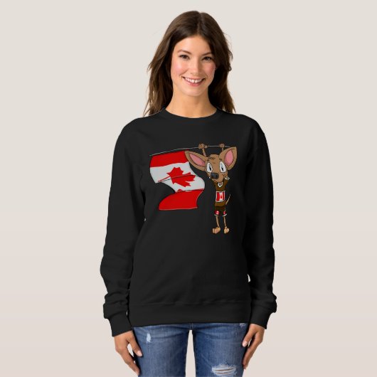 Canada Chihuahua Sweatshirt (Vorne ganz)