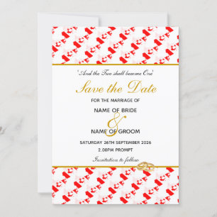 CANADA Christliche Sonderveranstaltung Hochzeit Save The Date