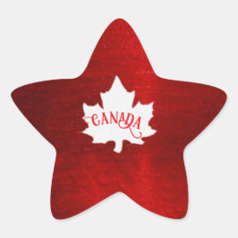 CANADA CHRISTMAS Stern-Aufkleber