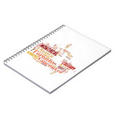 Canada Cities Word Art Notizblock (Linke Seite)
