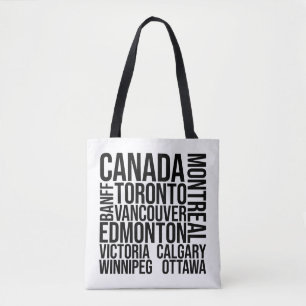 Canada Cities Word Art - Toronto Travel Tasche