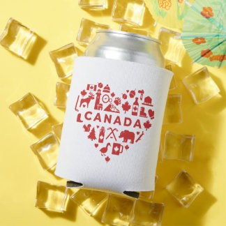 Canada Collage Heart Dosenkühler