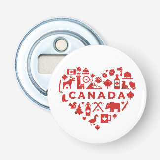 Canada Collage Heart Flaschenöffner
