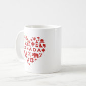 Canada Collage Heart Kaffeetasse (Vorderseite Links)