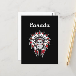 Canada Colorful Native Amerikanische Ureinwohner C Postkarte