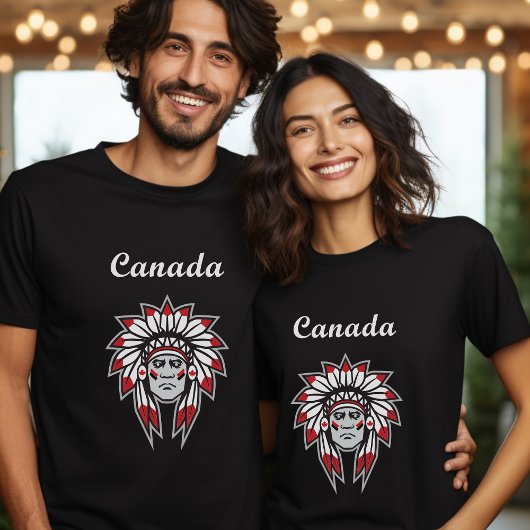 Canada Colorful Native Amerikanische Ureinwohner C T-Shirt